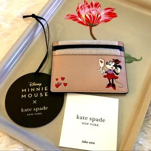 New! Kate Spade ♠️ Minnie Mouse card/id holder